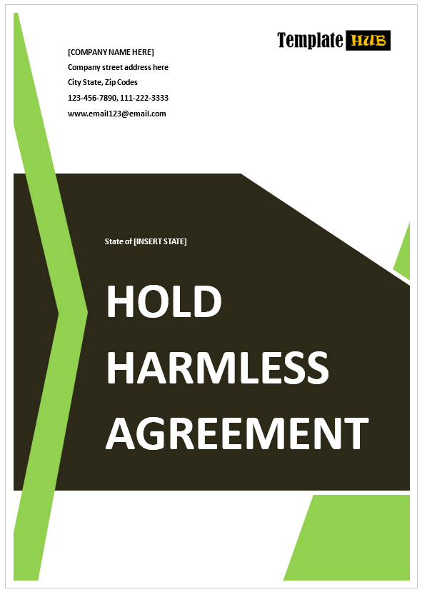 Hold Harmless Agreement – Green Theme