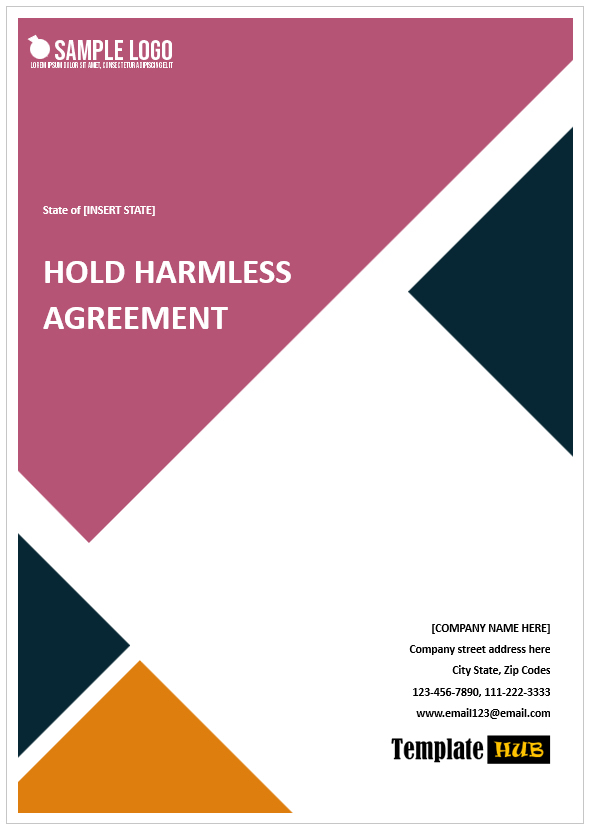 Hold Harmless Agreement – Multicolor Theme