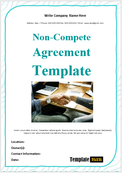 Free Non-Compete Agreement Template 01