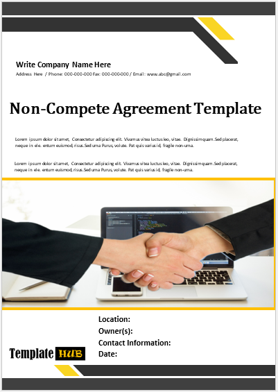 Free Non-Compete Agreement Template 03