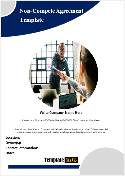 Free Non-Compete Agreement Template 09