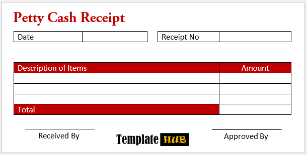 Printable Receipt Template – Customizable Format