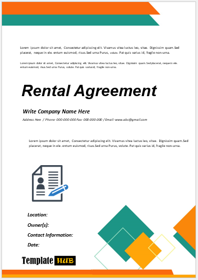Free Rental Agreement Template 09