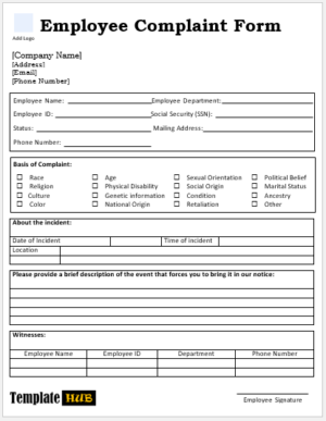 Employee Complaint Form Feature Image