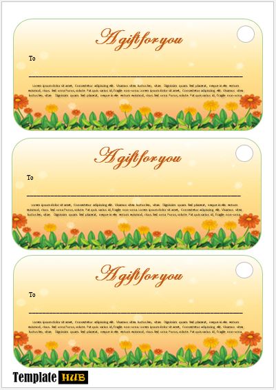 Free Gift Tag Template 10