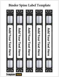 08 Free Printable Binder Spine Label Templates - Templates Hub