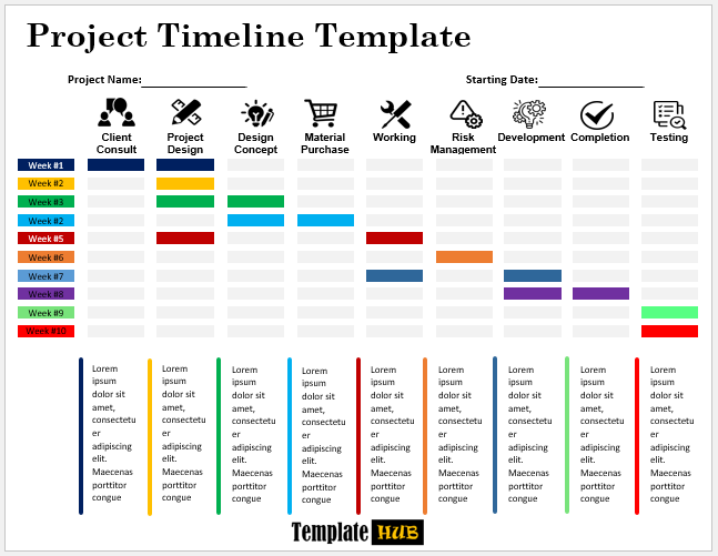 Project Timeline Template – Beautiful Theme