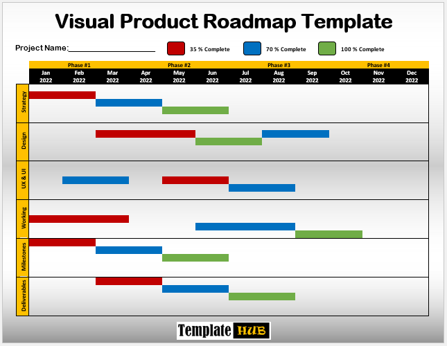 Free Visual Product Roadmap Template 01