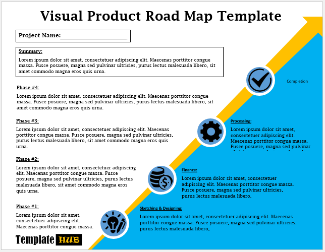 Free Visual Product Roadmap Template 02