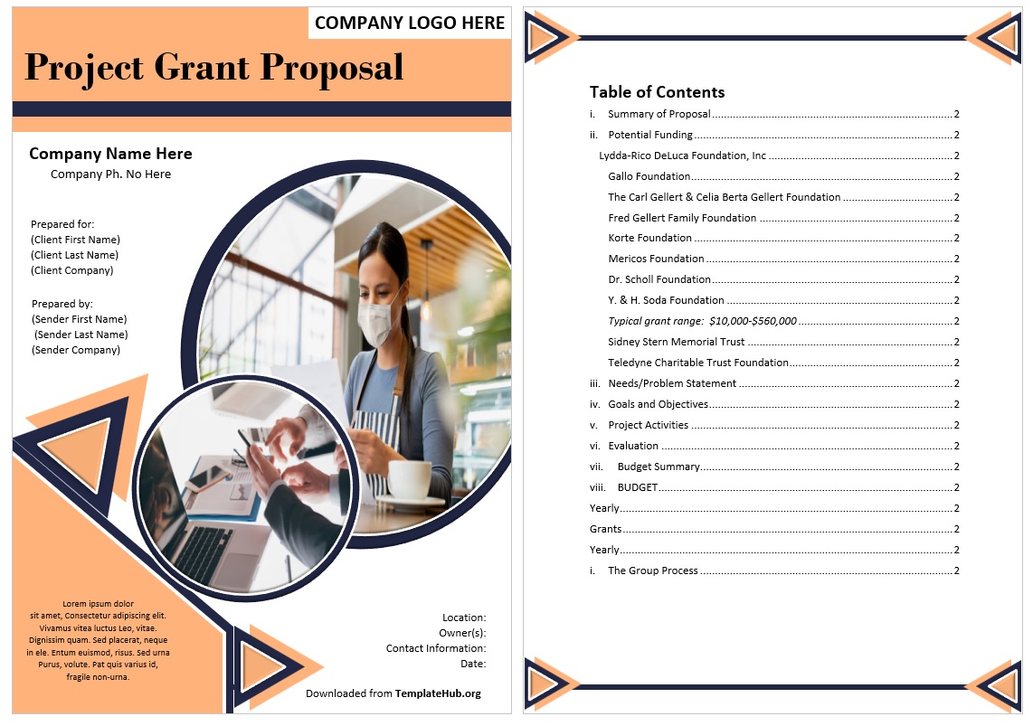 project grant proposal template 06