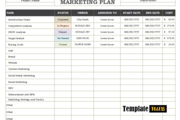 marketing plan template 06
