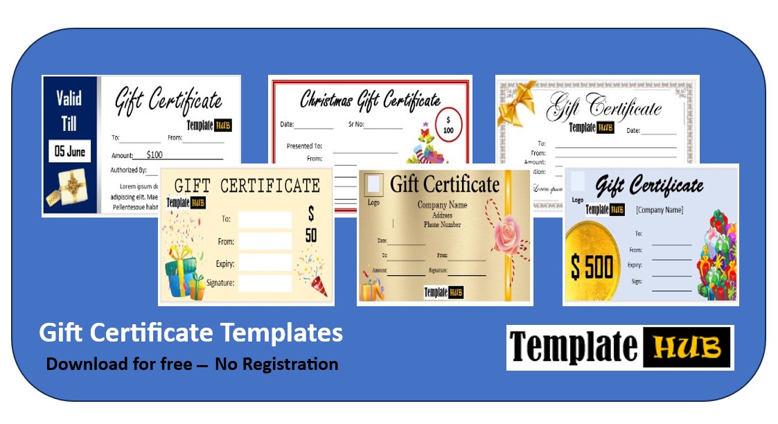 Gift Certificate Template Thumbnail