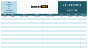checkbook register template feature image