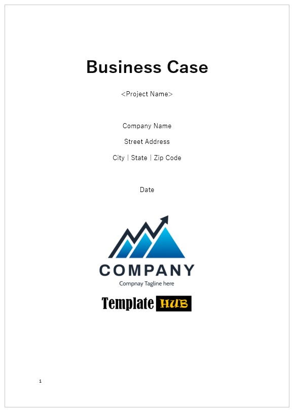 Business Case Template – Stylish Layout