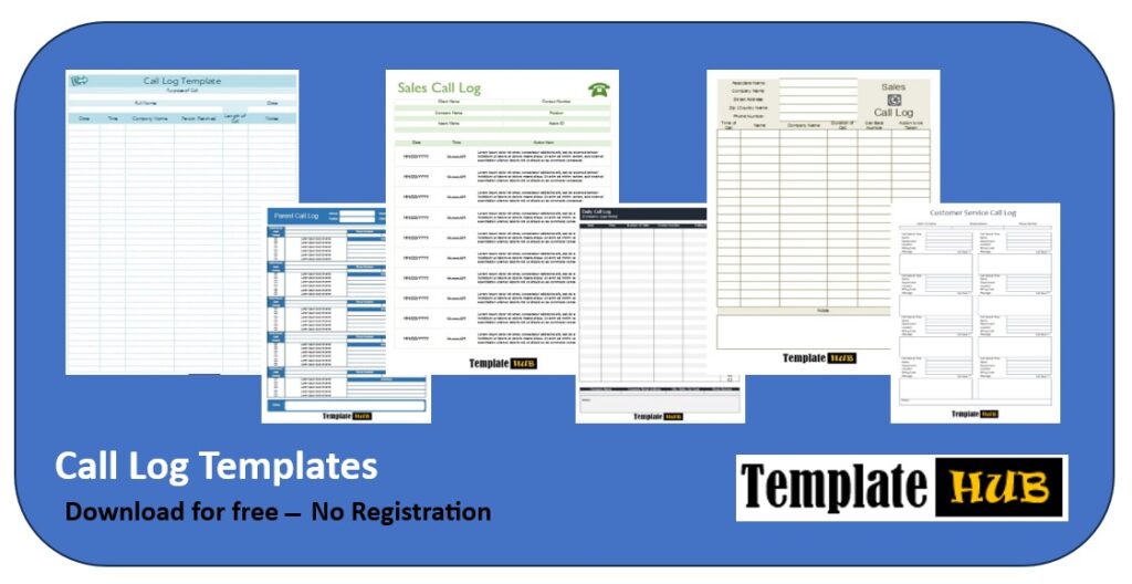 Call Log Template Thumbnail