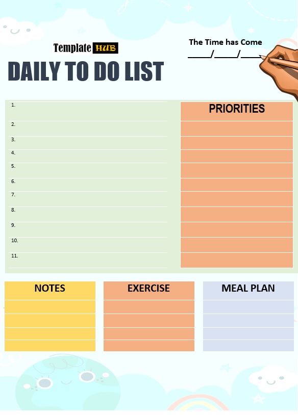 Daily To Do List Template 02