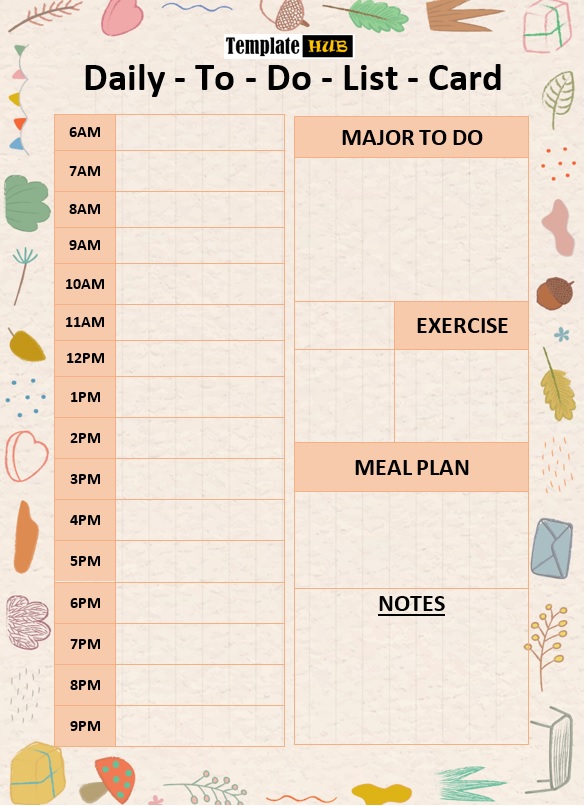 Daily To Do List Template 03