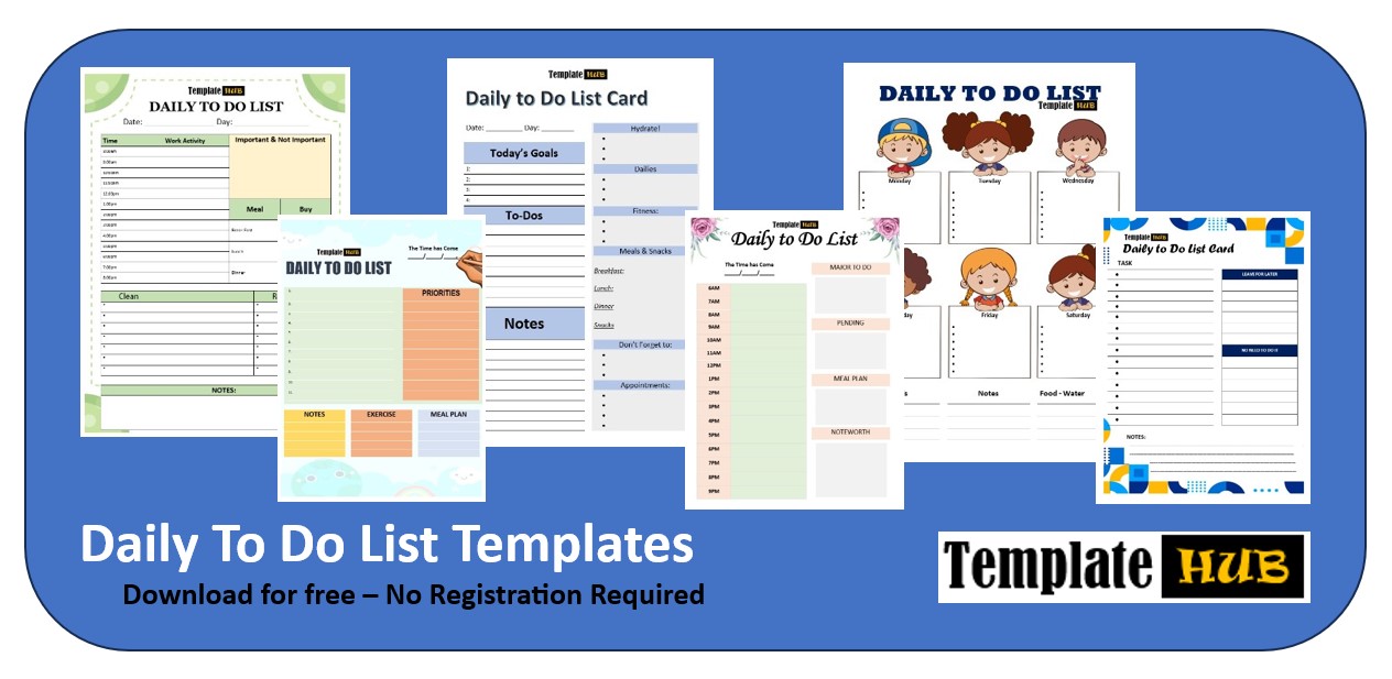 Daily To Do List Template Thumbnail