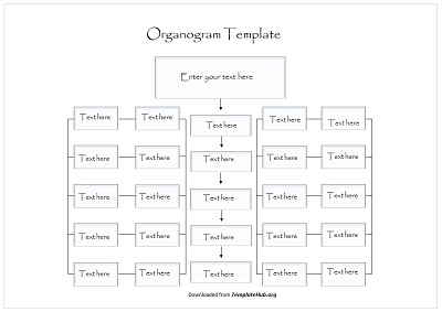 Organogram Template – Square Theme