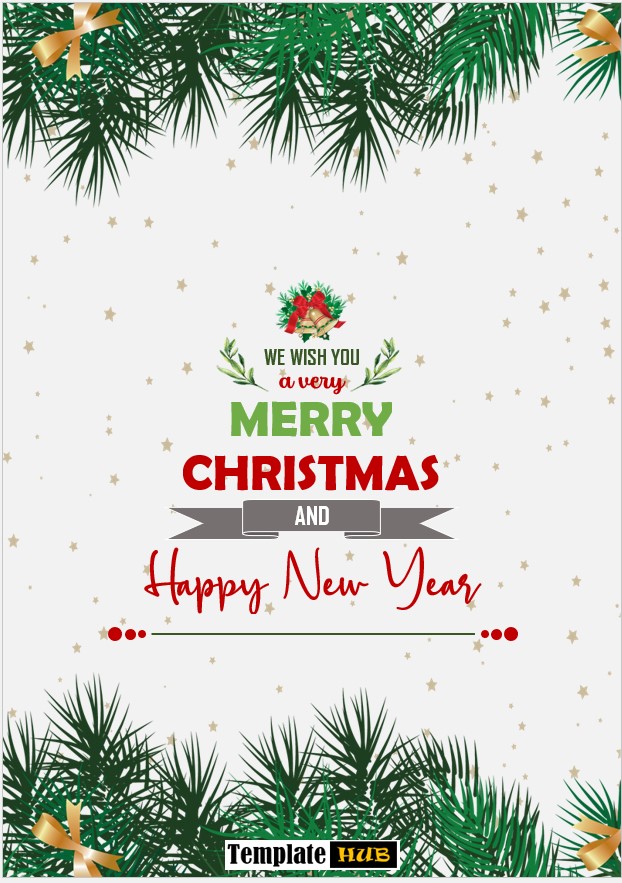 Christmas Card Template – Stylish layout