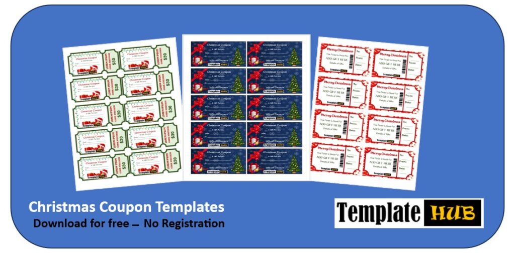 Christmas Coupon Template Thumbnail