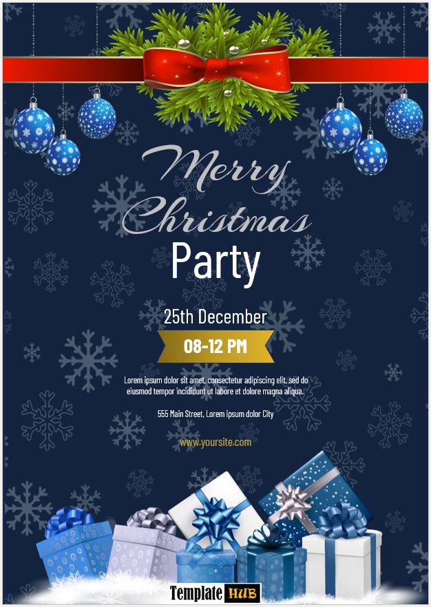 Christmas Invitation Template – Beautiful Layout