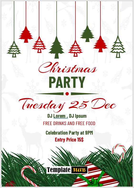 Christmas Invitation Template – Modern Design