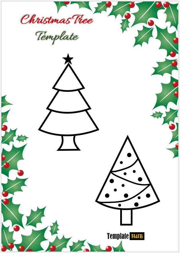 Christmas Tree Template – Beautiful Design