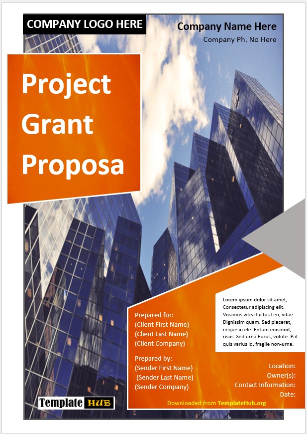 Project Grant Proposal Template – Beautiful Layout