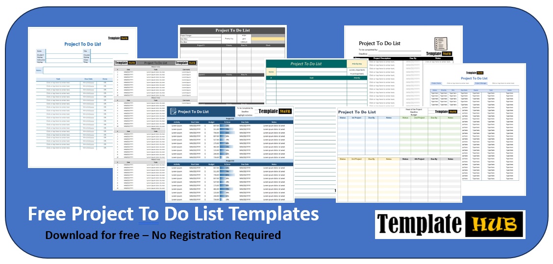 Project To Do List Templates